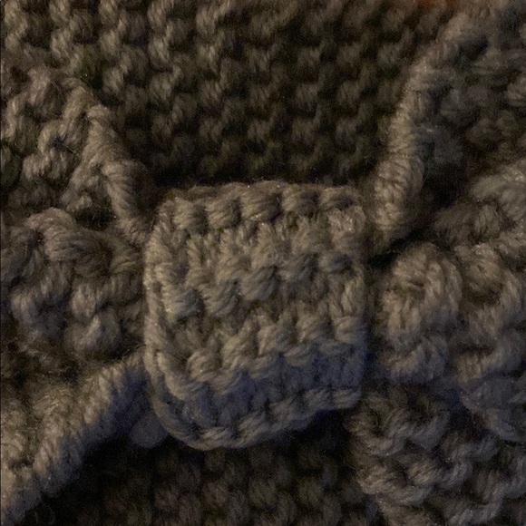 Handknit Blue,cream,pink,purple Accessories Bow Headbands 3-12 months - Picture 8 of 11